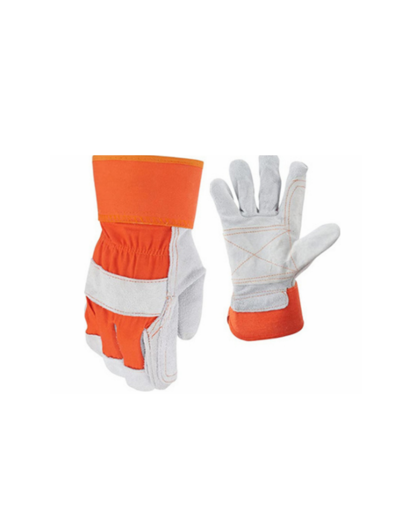 TPR impact gloves with moulded protection across the backhand
