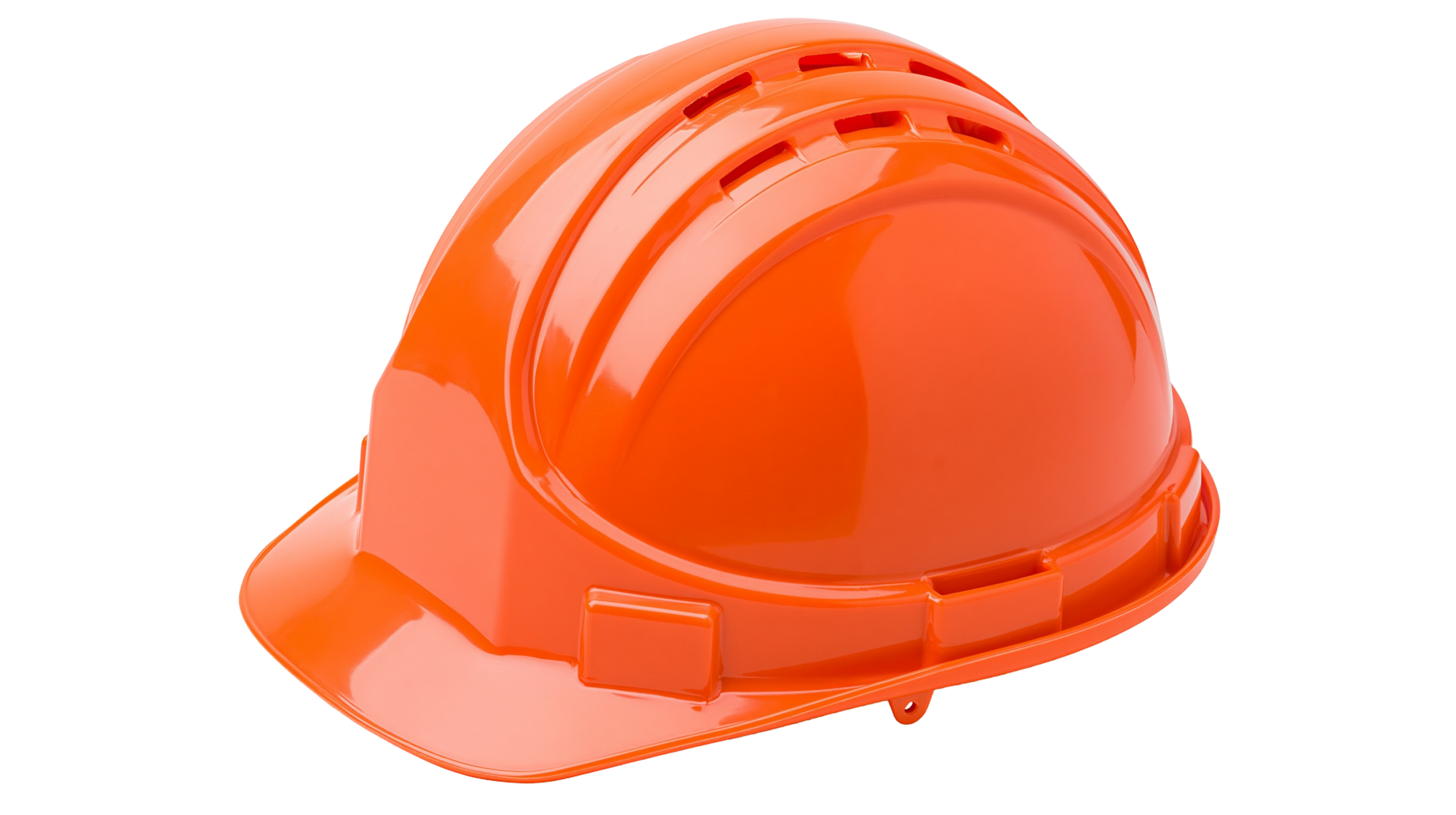 Orange safety hard hat